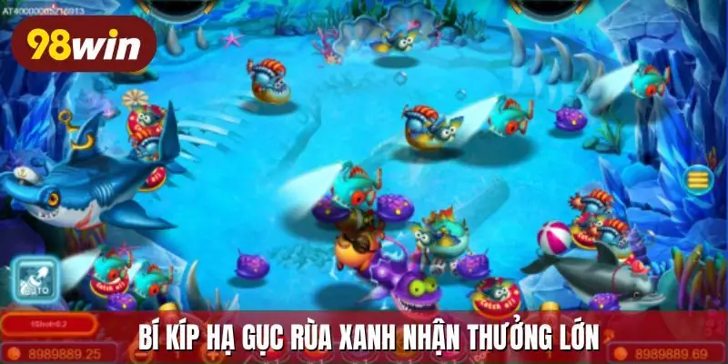 Bí kíp hạ gục rùa xanh nhận thưởng lớn