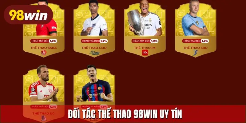 Đối tác thể thao 98Win uy tín