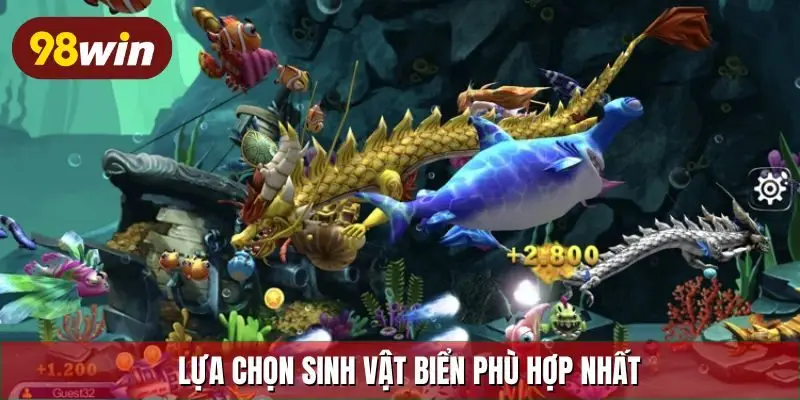 Lựa chọn sinh vật biển phù hợp nhất