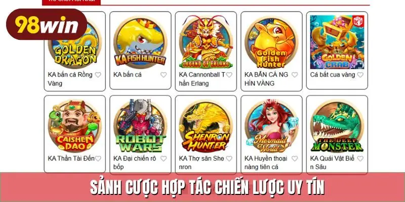 Sảnh cược hợp tác chiến lược uy tín